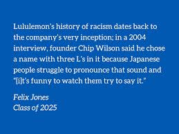 lululemon racist