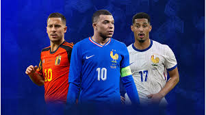 belgium national football team vs france national football team lineups